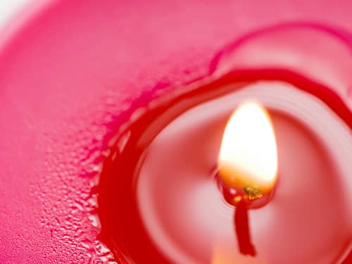 Pink candle