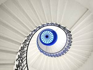 Contacting Your Guardian Angel spiral staircase