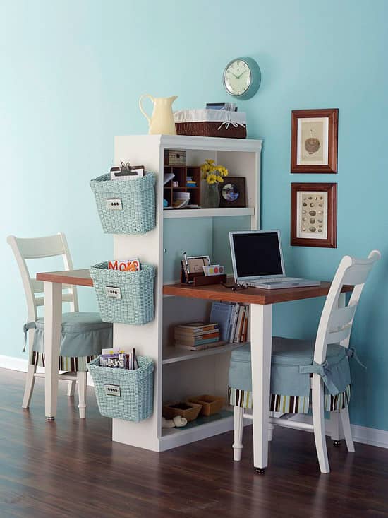 small space organizing, small space living ideas, small space interior decorating, Kathryn Bechen author, office space ideas, craft room decoration