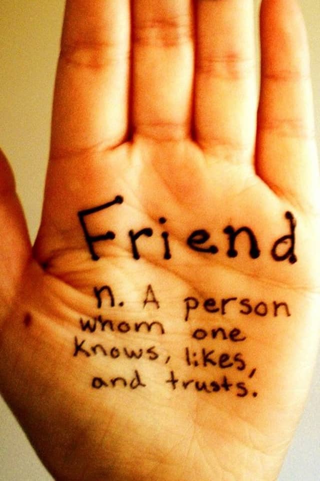 Hand with Friend Defined