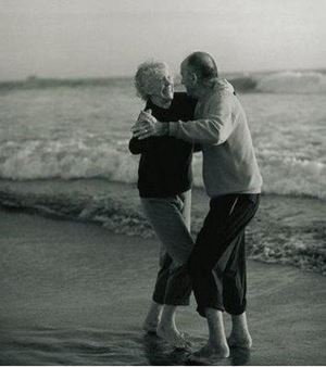older couple dancing