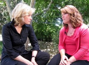 Diane Sawyer and Jaycee Dugard