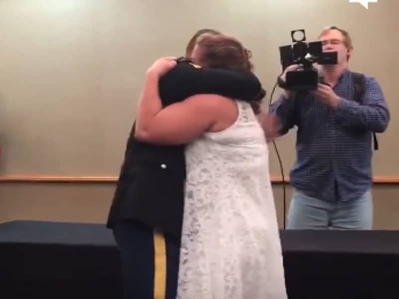 Military Son Surprises Mother At Her Graduation Beliefnet