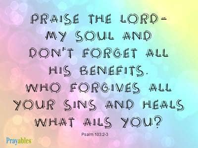 Prayables - Bible Verses About Healing - Praise the Lord 