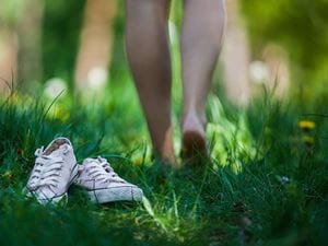 Barefoot in grass